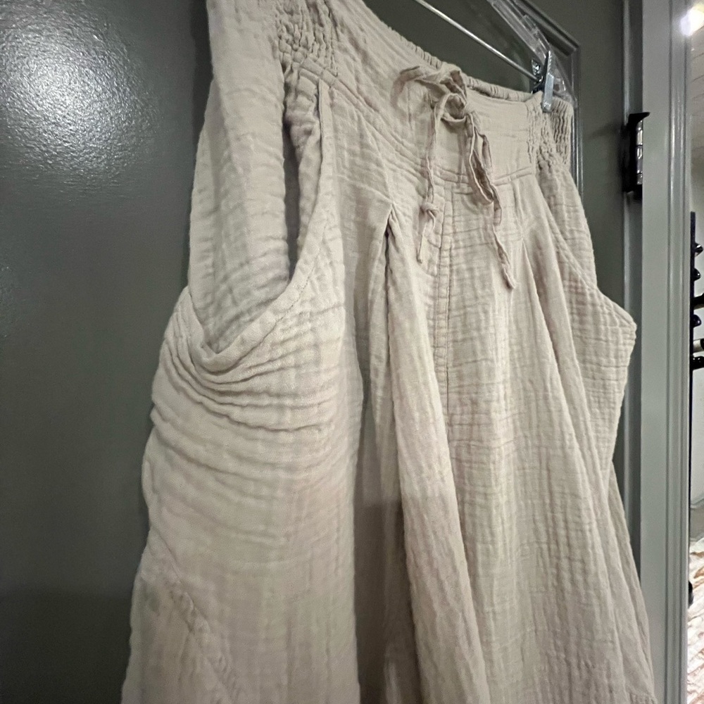 Paper Lace Gauze Palazzo Pants - Picture 4 of 6